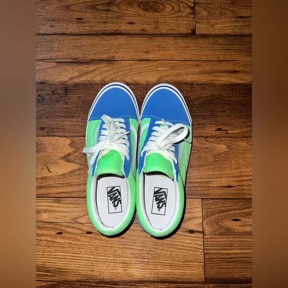 Vans Blue and Green Shoes - Picture 9 of 10